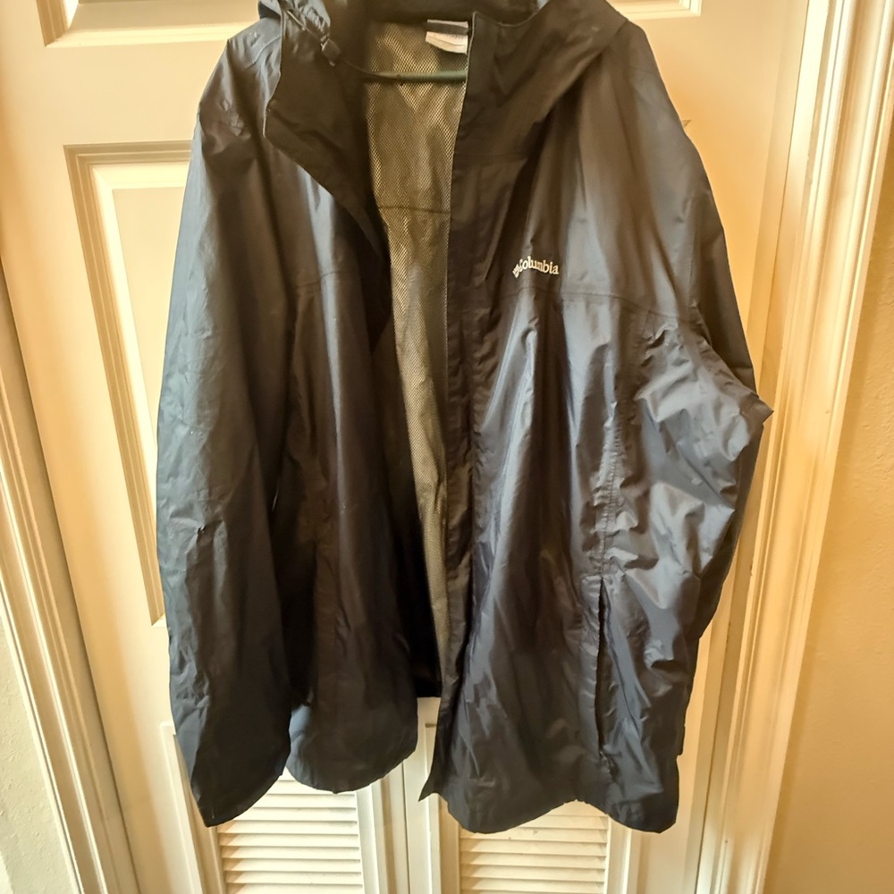 Columbia Black Raincoat Waterproof Essential